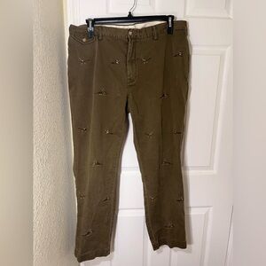 Polo Ralph Lauren Mallard Duck Olive Green Chino Pants. Straight Fit. Size 40/30